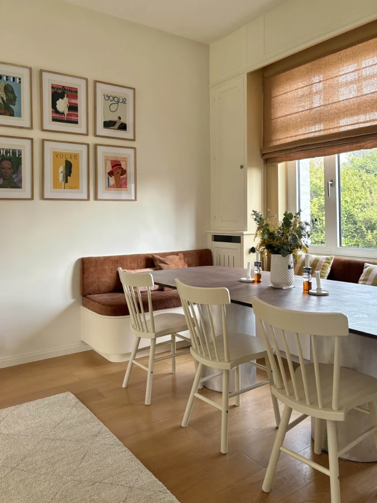 banquettes banc sur mesure pour créer un espace salle à manger cosy